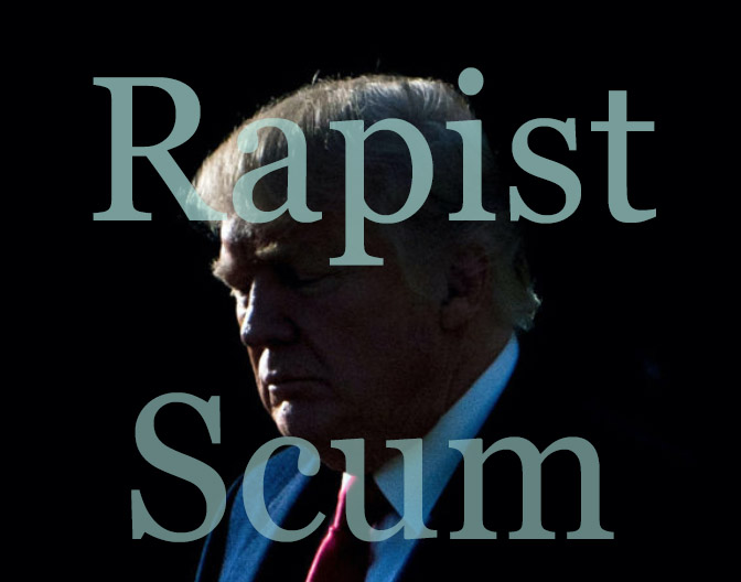 Donald Trump Rapist Scum Deposition
